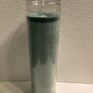 Green 7oz worship candle