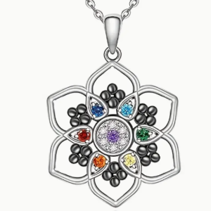 Seven Chakra Flower Necklace