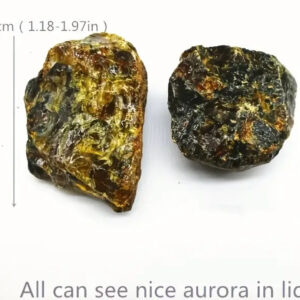 1pc Pure Natural Crystal Amber Specimen Aurora Raw Stone