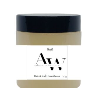 Basil Hair & Scalp Conditioner 4 oz, made in USA for all hair types