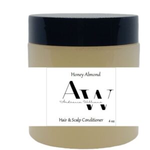 Honey Almond Hair & Scalp Conditioner 4 oz, made in USA for all hair types