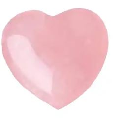 Rose Quartz Heart Polished Crystal 1 piece