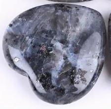 Moon Stone Heart Polished Crystal 1 piece